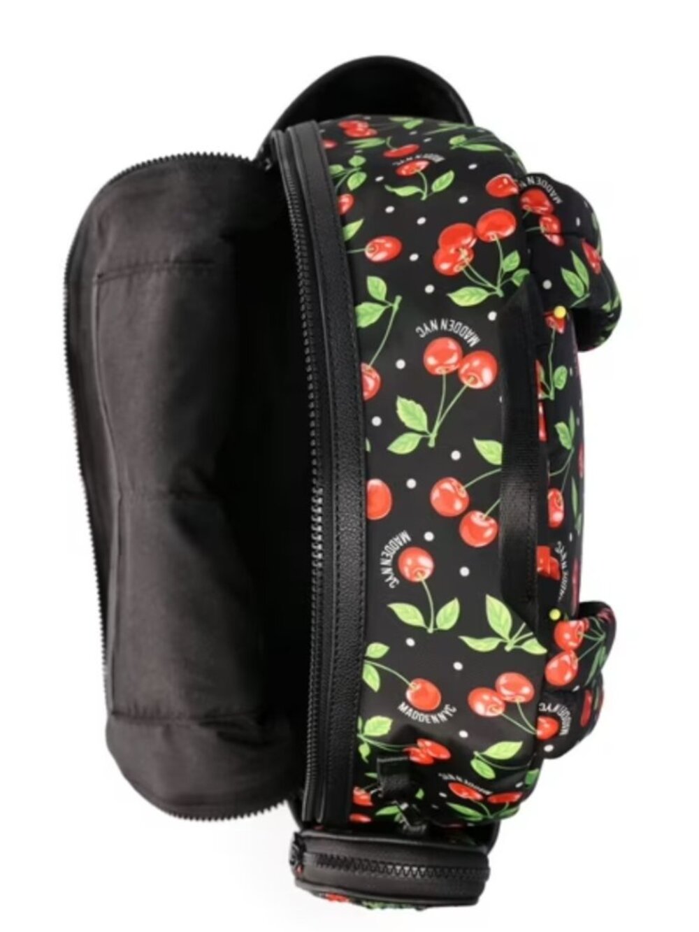 Madden NYC Black Cherry 17" Double Pocket Backpack - NWO - Picture 4 of 6